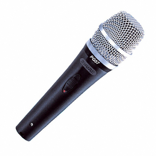 Shure PG57 – Dynamic instrument/vocal microphone, stage use