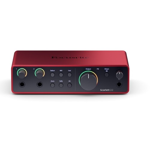 Focusrite Scarlett 2i2 4th Gen – 2-in/2-out USB audio interface