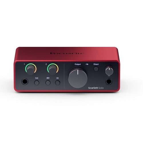 Focusrite Scarlett Solo 4th Gen – 2-in/2-out USB audio interface