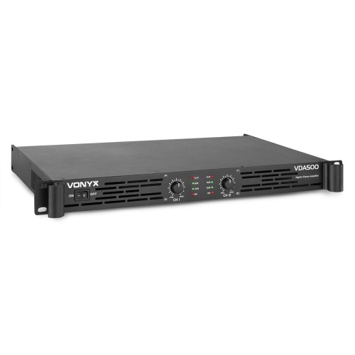 Vonyx Vda500 PA Amplifier 2 x 250W Power Output – PA amplifier, 2x250W output power
