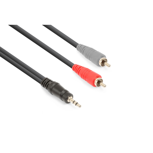 Vonyx Cx334-6 Cable 3.5Mm Trs - 2 X Rca M 6M – audio cable, 3.5mm TRS to dual RCA male, 6 meters