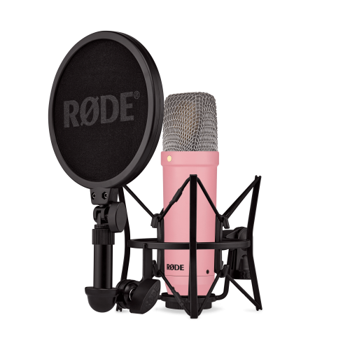 Rode NT1 Signature Series Pink cardioid condenser mic pink finish