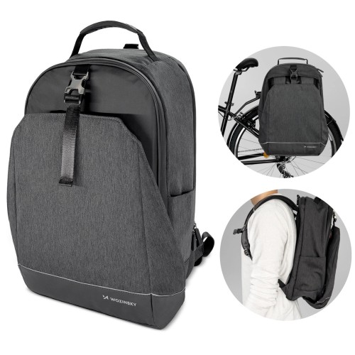 Wozinsky Bike Pannier Bag, Bike Backpack With Frame, 2In1, 40L, Black (Wbb33Bk)