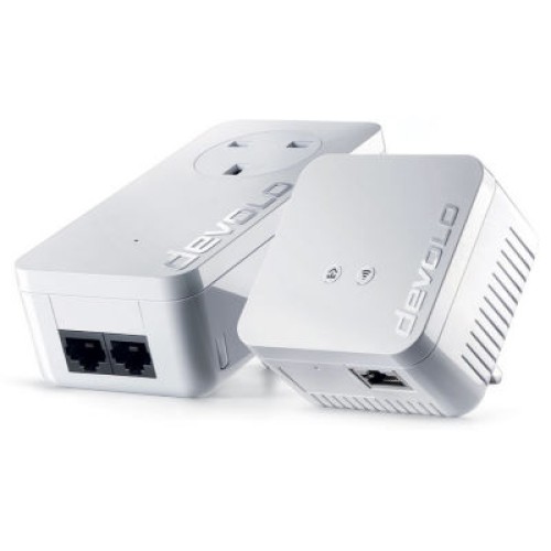 Devolo 9633 - Dlan 550 Wifi Starter Kit Powerline (ethernet adaptor), Powerline Kit, Wi-Fi, Ethernet Adapter