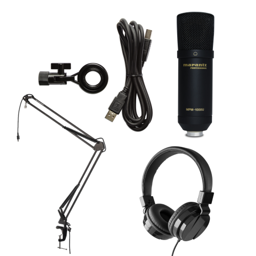 Marantz Pro Starter Podcasting Bundle W Mic Arm