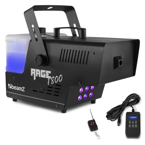 Beamz Rage 1800 LED Smoke Machine – smoke machine, 1800W, LED lighting, fog effects
