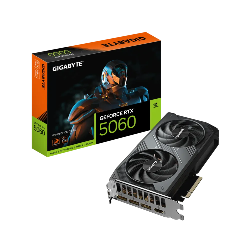 Gigabyte RTX5060 Windforce 8GB GDDR7 high-performance graphics card with Windforce cooling
