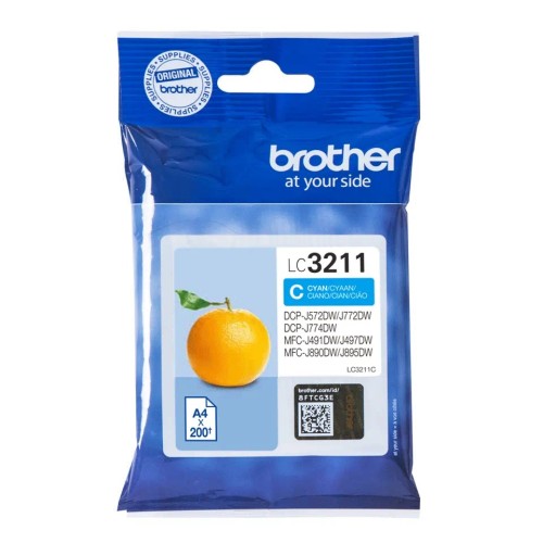 Brother Lc3211C Brother Cyan Ink 200P (Mfc-J890-895/Dcpj-774)
