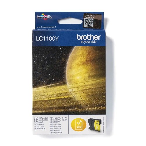 Brother Lc1100Y Brother Yellow Ink 325P Dcp6690/385/395/585–Dcpj175/615