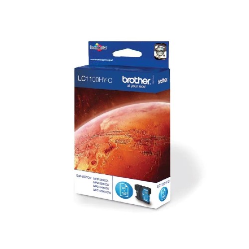 Brother Lc1100Hyc Brother Cyan Ink 750P High Yield Dcp6690-Mfc5890/5895/6490/6890