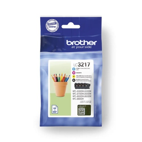 Brother Lc3217Val Value Pack 550P Mfc-J5330/5335/5730/5930/6530/6930/6935