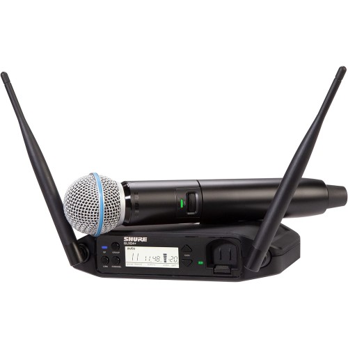 Shure Glxd24+ B58 Vocal Microphones – wireless microphone system, handheld vocal mic, digital wireless