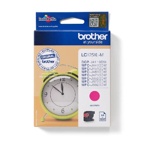 Brother Lc125Xlm Brother Magenta Ink 1200P High Yield Mfcj4410/4510/4610/4710