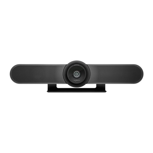 Logitech ConferenceCam MeetUp Black 4K ultra-wide conference camera with built-in mic and speaker