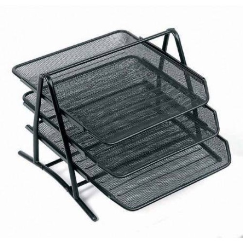 H2003 3-Tier Tray Silver – kitchen organizer, serving tray, home storage
