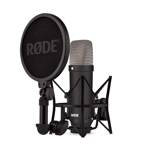 Rode NT1 Signature Series Black cardioid condenser mic black finish