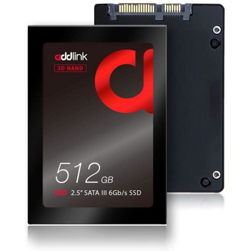 Addlink S20 SSD 512GB – SSD, 512GB, SATA interface, fast storage solution