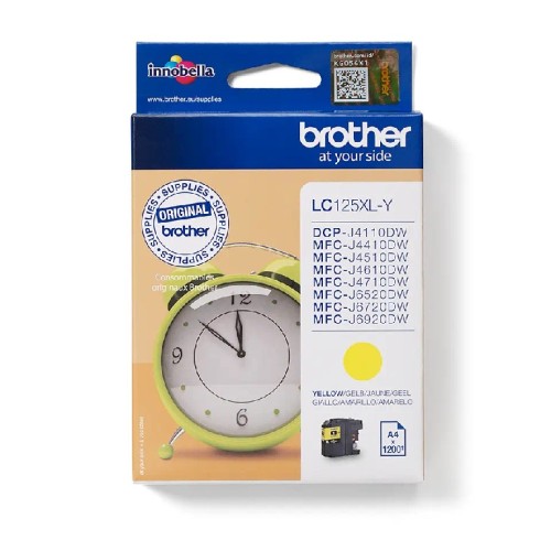Brother Lc125Xly Brother Yellow Ink 1200P High Yield Mfcj4410/4510/4610/4710
