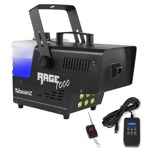 Beamz Rage 1000LED Smoke Machine – smoke machine, 1000W, LED lighting, fog effects