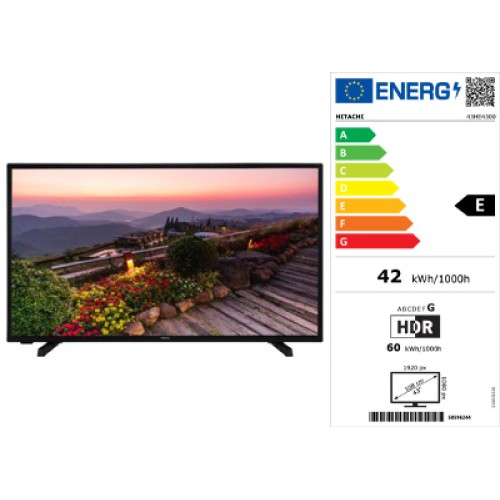 Hitachi TV 43 E-Smart FHD 43HE4300 smart full HD LED TV with built-in apps