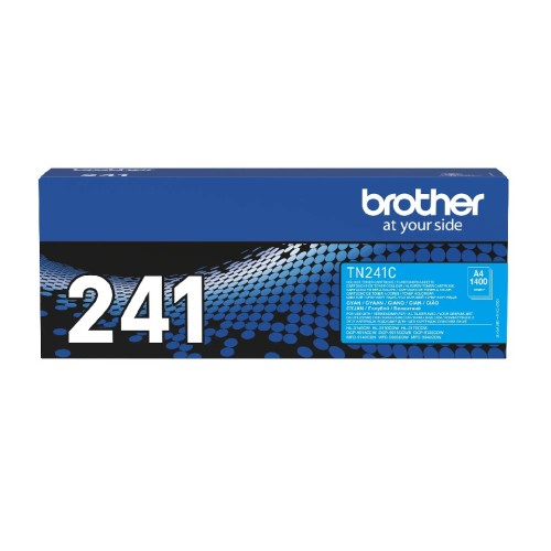 Brother Tn241C Cyan Toner 1400P (Hl3140-3170-Dcp9020-Mfc9140-9330)