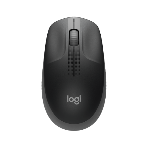 Logitech Mouse Wireless M190 Charcoal (910-005905) full-size wireless mouse with comfortable design and charcoal finish