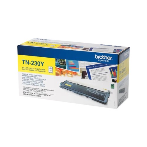 Brother Tn230Y Yellow Toner 1400P (Hl3040-3070-Dcp9010-Mfc9120-9320)