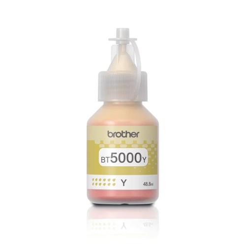Brother Compatible Ink BT5000Y – yellow ink, 5000 pages, compatible with DCPT300/ DCPT510W / DCPT220 / 500W