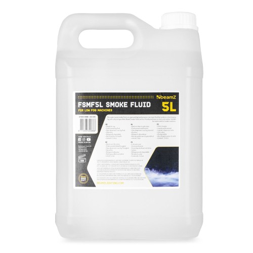 BeamZ FSMF5L Low Fog Machine Liquid 5L – 5L low fog machine fluid