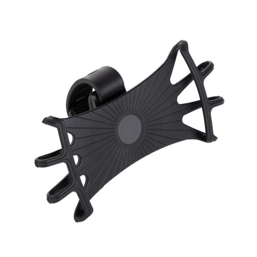 Swivel Silicone Bike Holder – bike phone mount, replaceable head, black