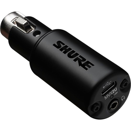 Shure MVX2U – USB audio interface, microphone preamp, vocal recording