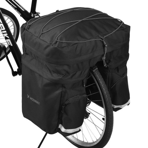 Wozinsky Spacious Bike Bag 60 L For The Trunk (Rain Cover Included) Black (Wbb13Bk)