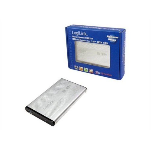 Logilink Enclosure 2.5 SATA USB 3.0 Silver UA0106A external hard drive case silver USB 3.0
