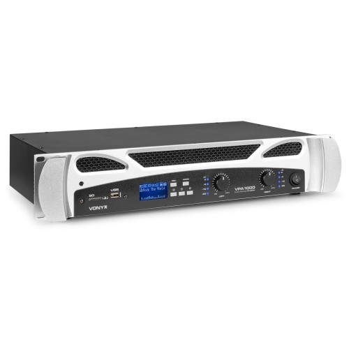 Vonyx Vpa1000 Pa Amplifier 2X 500W Media Player With Bt – PA amplifier, 2x500W, media player, Bluetooth