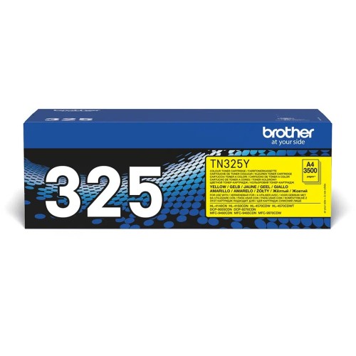 Brother Tn325Y Yellow Toner 3500P Hl4140/4150/4570-Dcp9055/9270