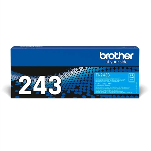 Brother Tn243C Cyan Toner 1000P Hll3210/L3230/L3270/Dcpl3510/L3550/Mfcl3730/L3750/L3770
