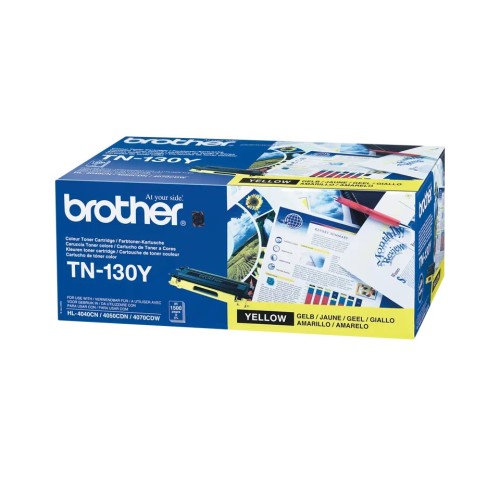 Brother Tn130Y Yellow Toner 1500P Hl4040/4050/Dcp9040/9042/Mfc9440/9450/9840