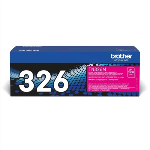 Brother Tn326M High Yield Magenta Toner 3500P Hll8250Cdn/Dcpl8400Cdn