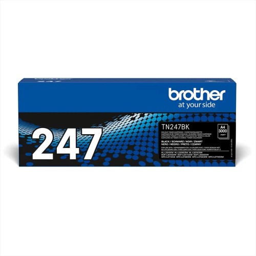 Brother Tn247Bk Black Toner 3000P Hll3210/L3230/L3270/Dcpl3510/L3550/Mfcl3730/L3750/L3770