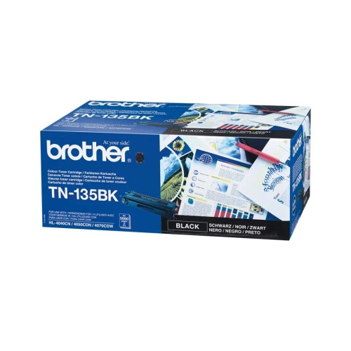 Brother Tn135Bk(D) Black Toner 5000P Hl4040/4050/Dcp9040/9042/Mfc9440/9450/9840