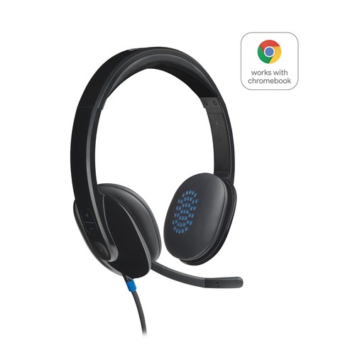 Logitech Headset H540 USB Black Retail USB wired headset with on-ear controls and padded ear cups