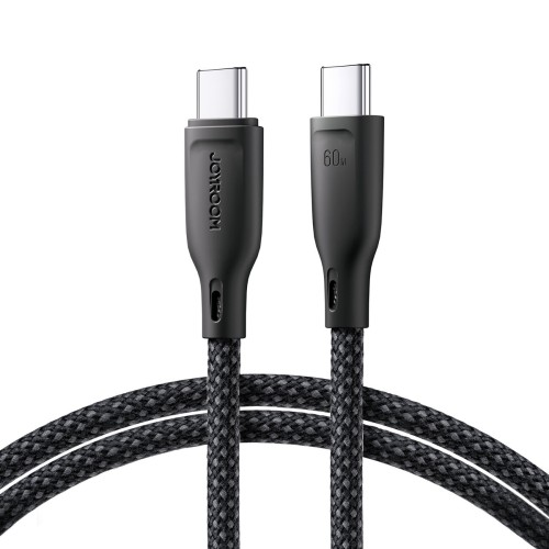 Joyroom Multi-Color Series S-A34 Usb-C / Usb-C Pd 60W Cable 1M - Black
