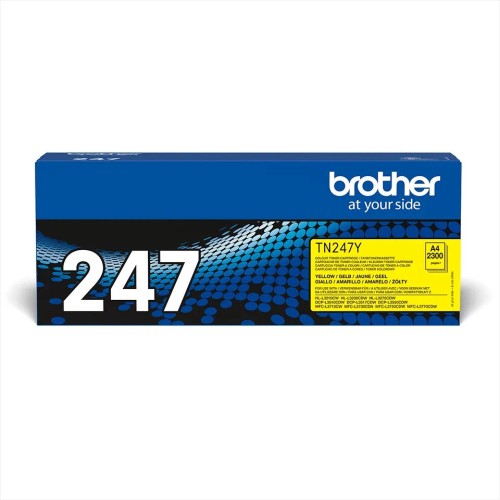 Brother Tn247Y Yellow Toner 2300P Hll3210/L3230/L3270/Dcpl3510/L3550/Mfcl3730/L3750/L3770