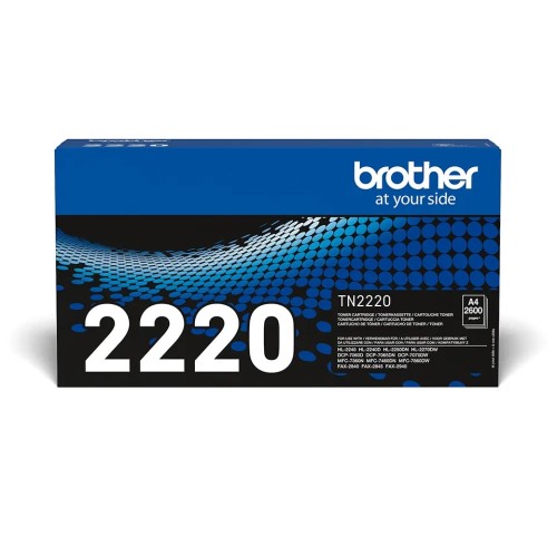 Brother Tn2220 Black Toner 2600P Hl2240/50/70-Fax2840/45/2940-Mfc7360/7460/7860