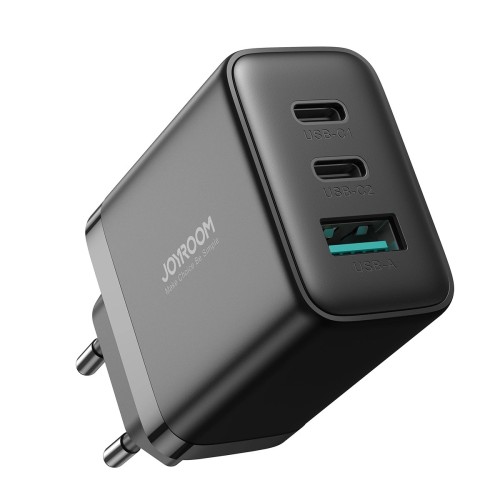 Joyroom Jr-Tcf10 Fast Charger 2X Usb-C Usb-A 32W - Black