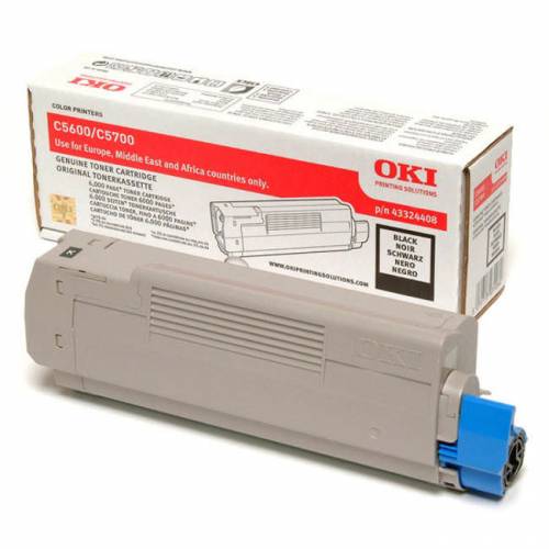 Oki Toner C5600/5700 Blk N.6131 high-yield black toner cartridge approx. 6,000 pages