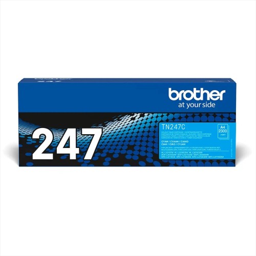 Brother Tn247C Cyan Toner 2300P Hll3210/L3230/L3270/Dcpl3510/L3550/Mfcl3730/L3750/L3770