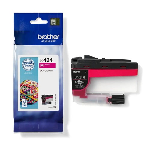 Brother Lc424M Magenta Iink Cartridge 750 Pages Dcp-J1200Dw