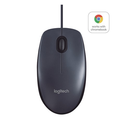 Logitech Mouse B100 Grey White Box wired USB optical mouse grey edition OEM white box packaging
