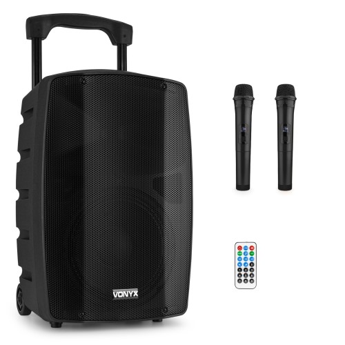 Vonyx Vsp200 Portable Sound System 10'' – portable speaker system, 10-inch driver, battery powered